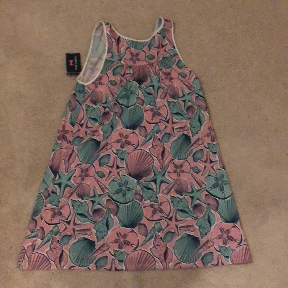 NWT Simply Southern Racer Tank Dress Shell Print Size Small - Picture 6 of 9